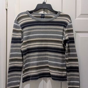 GAP Multicolor Striped Knit Top
